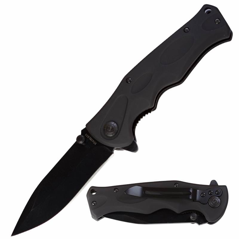 Spring Assisted Open Pocket Knife Tactical Combat - Tophatter's Army Products & Self Defense Collectible Weapons - Tophatter Daily Deals